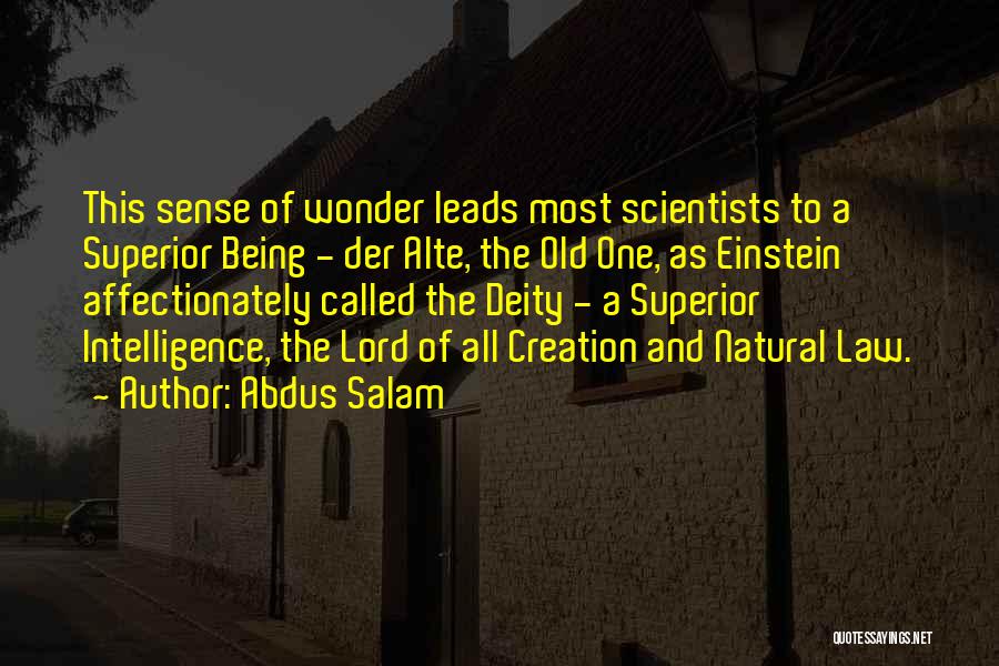 Affectionately Quotes By Abdus Salam