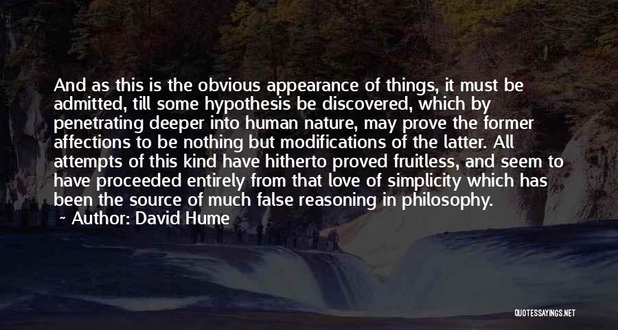 Affections Quotes By David Hume