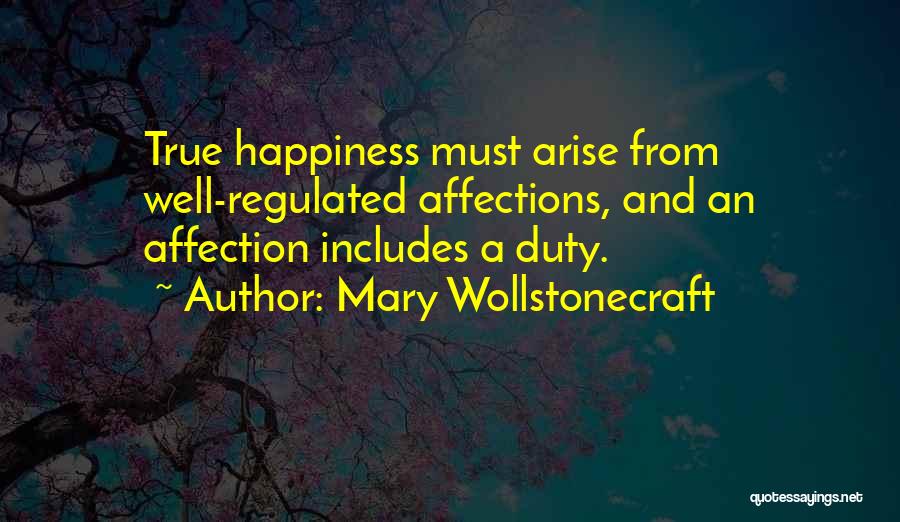 Affections Quotes By Mary Wollstonecraft