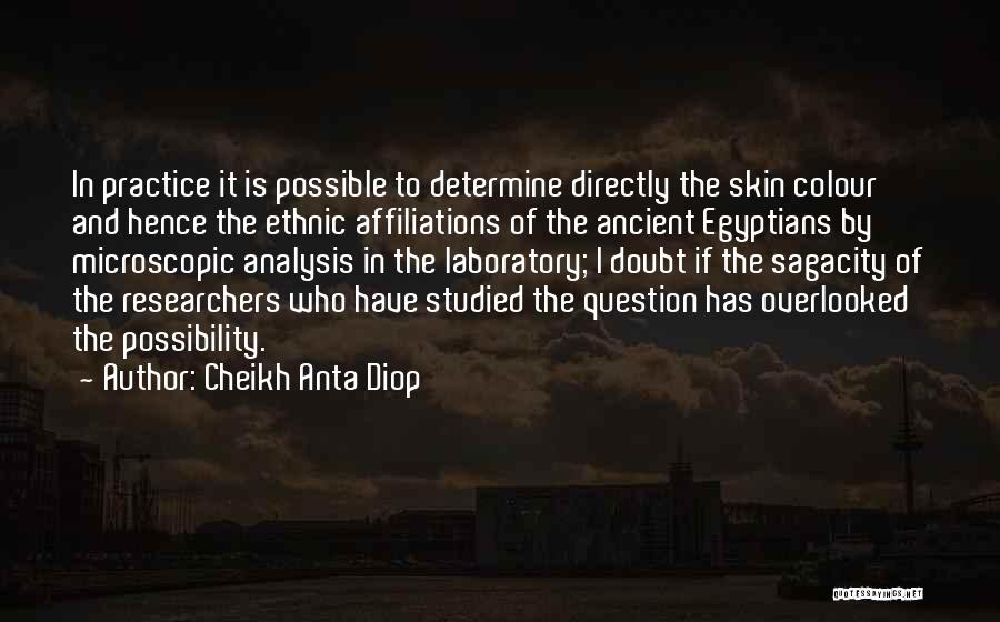 Affiliations Quotes By Cheikh Anta Diop