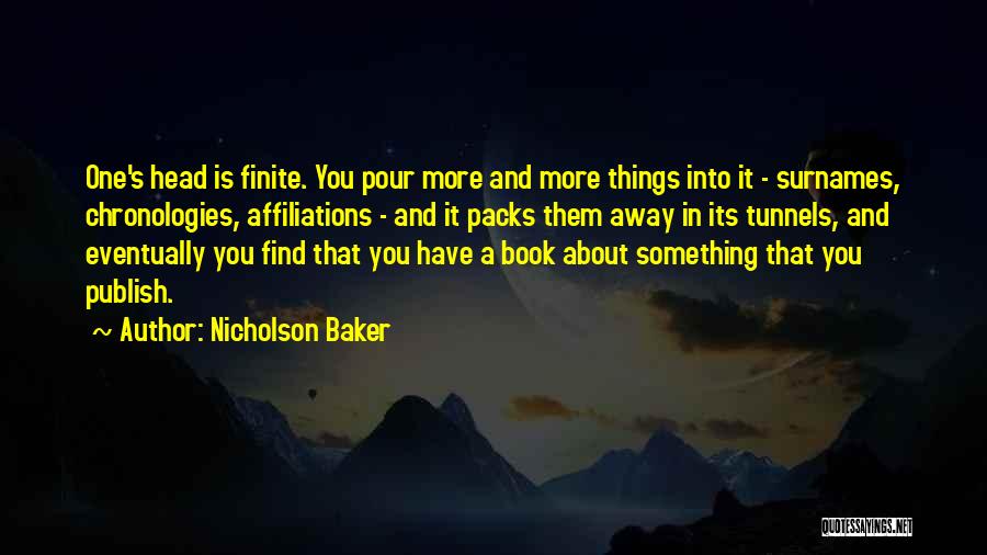 Affiliations Quotes By Nicholson Baker