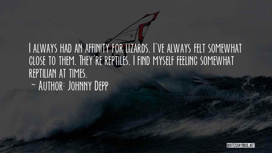 Affinity Quotes By Johnny Depp