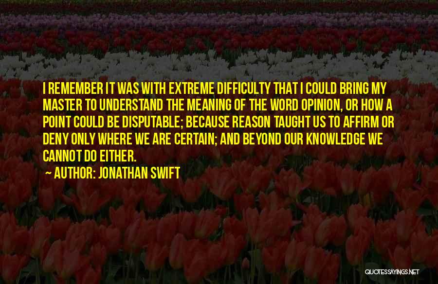 Affirm Quotes By Jonathan Swift
