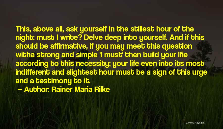 Affirmative Quotes By Rainer Maria Rilke