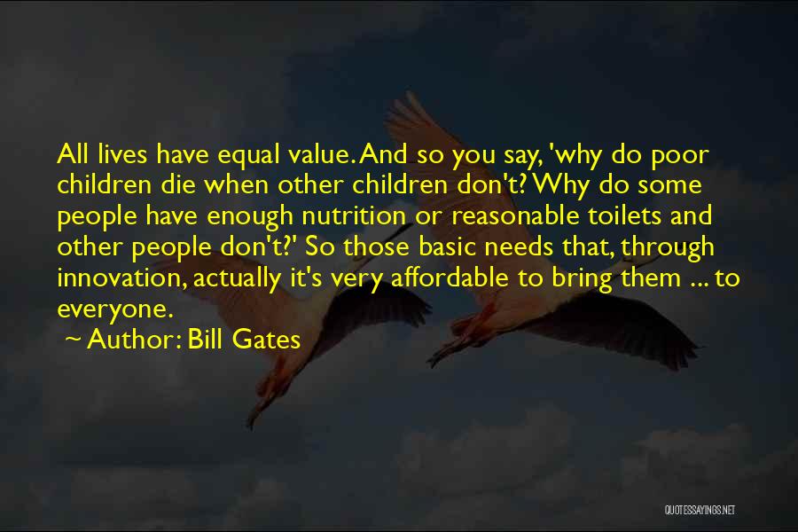 Affordable Health Quotes By Bill Gates