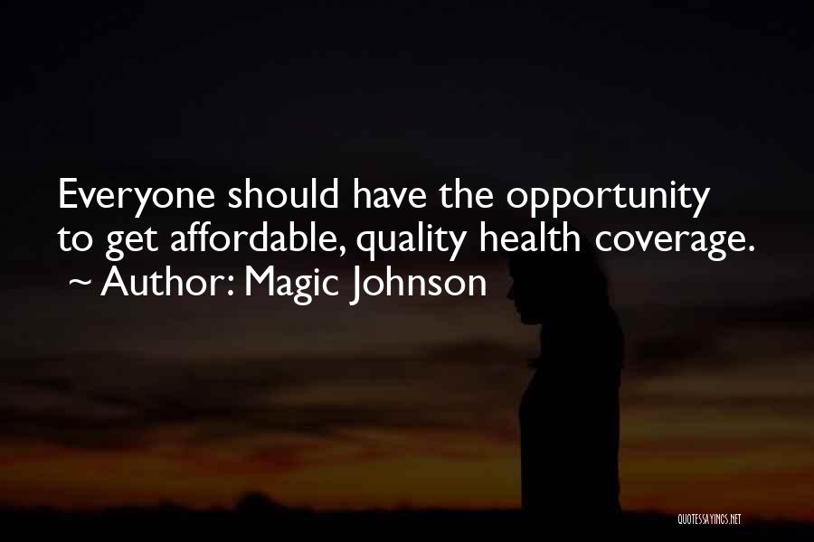 Affordable Health Quotes By Magic Johnson