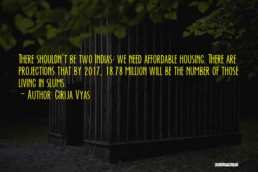 Affordable Housing Quotes By Girija Vyas