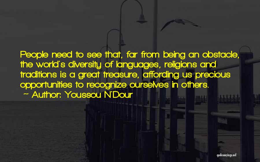 Affording Things Quotes By Youssou N'Dour