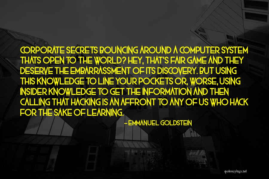Affront Quotes By Emmanuel Goldstein Affront Quotes By Emmanuel Goldstein