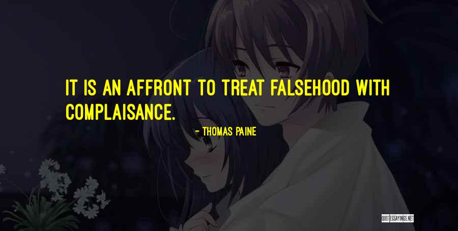 Affront Quotes By Thomas Paine Affront Quotes By Thomas Paine