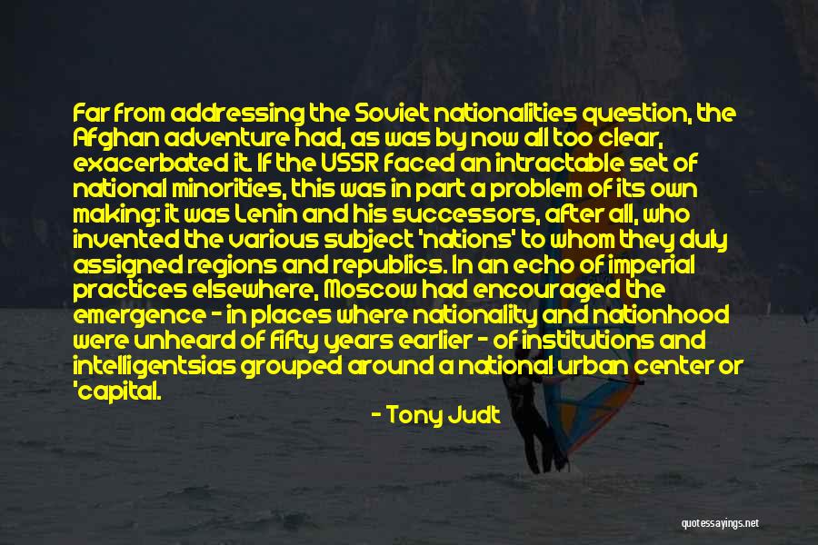 Afghan War Quotes By Tony Judt