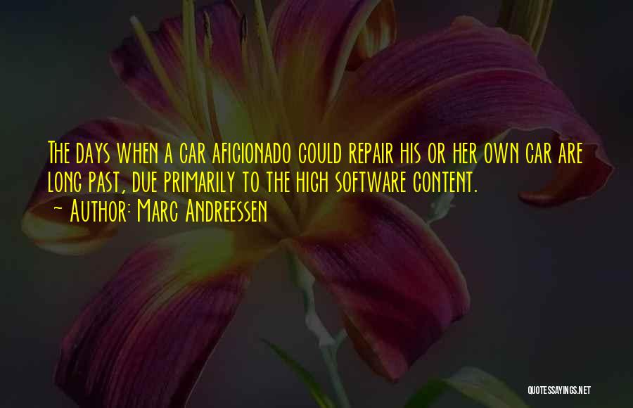 Aficionado Quotes By Marc Andreessen