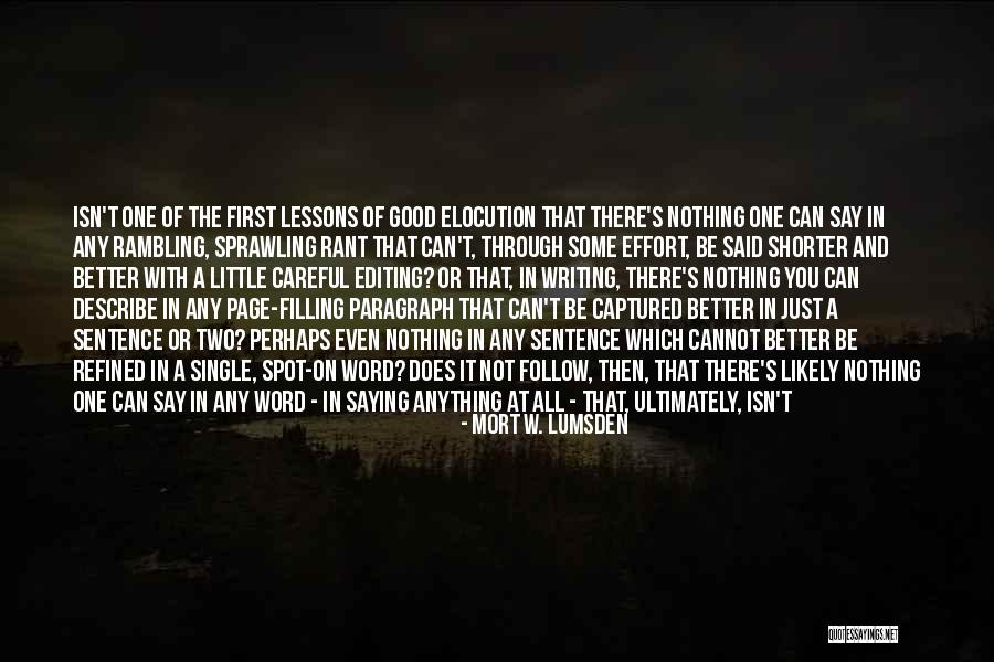 Afilando Quotes By Mort W. Lumsden Afilando Quotes By Mort W. Lumsden