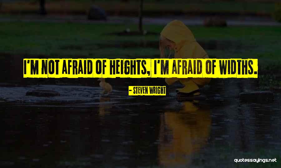 Afraid Afraid Of Heights Quotes By Steven Wright Afraid Afraid Of Heights Quotes By Steven Wright