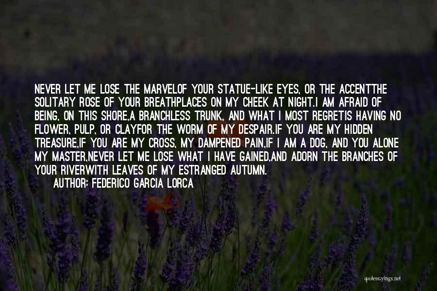 Afraid Lose You Quotes By Federico Garcia Lorca