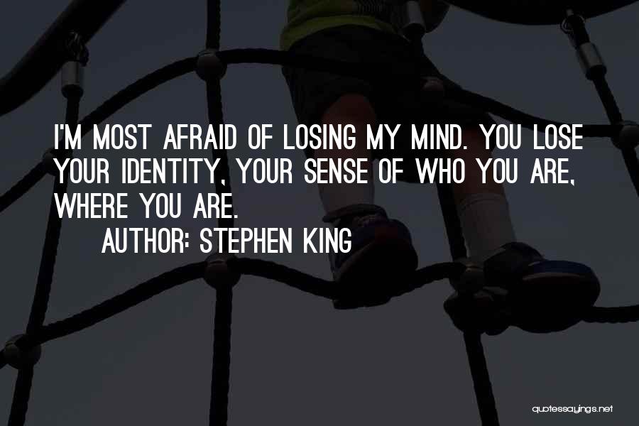 Afraid Lose You Quotes By Stephen King