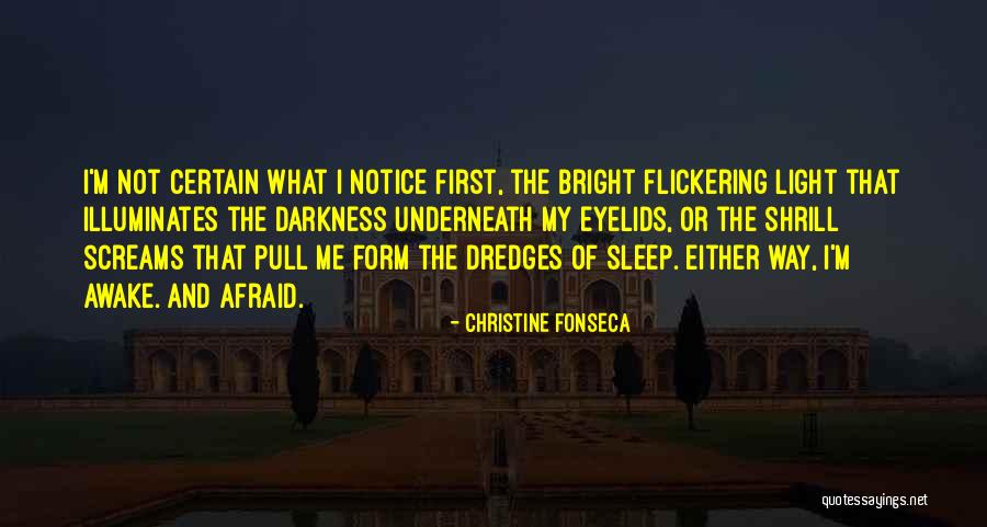 Afraid Of The Light Quotes By Christine Fonseca