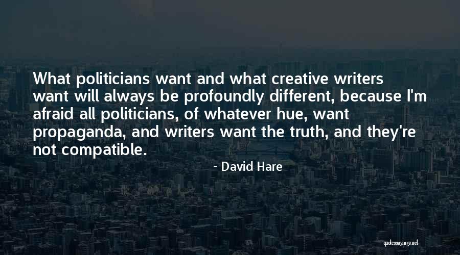 Afraid Of The Truth Quotes By David Hare Afraid Of The Truth Quotes By David Hare