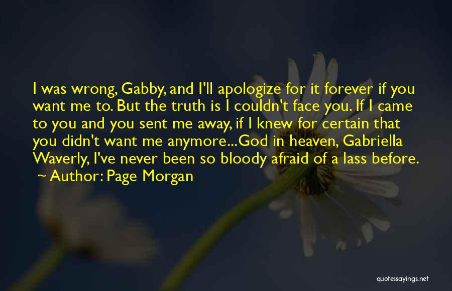 Afraid To Face The Truth Quotes By Page Morgan