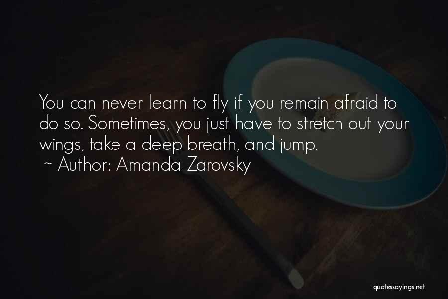 Afraid To Fly Quotes By Amanda Zarovsky