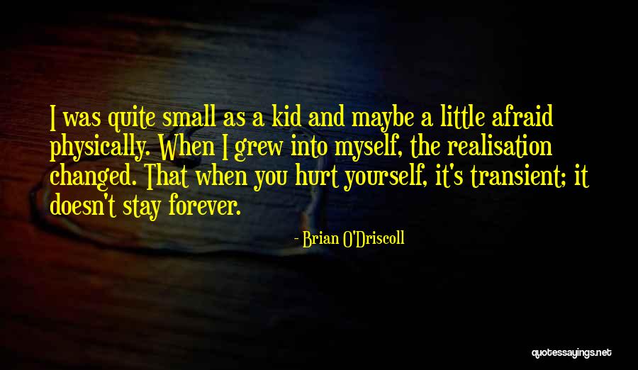 Afraid To Get Hurt Quotes By Brian O'Driscoll