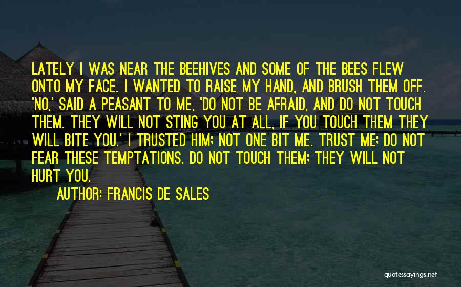 Afraid To Hurt You Quotes By Francis De Sales