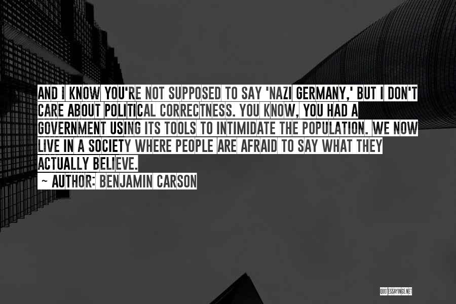 Afraid To Live Quotes By Benjamin Carson