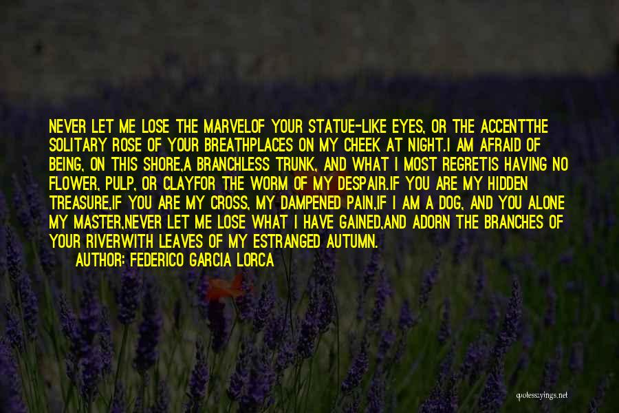 Afraid To Lose You Love Quotes By Federico Garcia Lorca