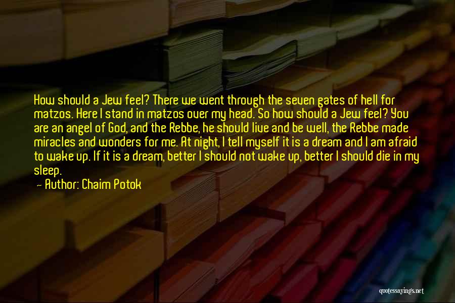 Afraid To Sleep Quotes By Chaim Potok