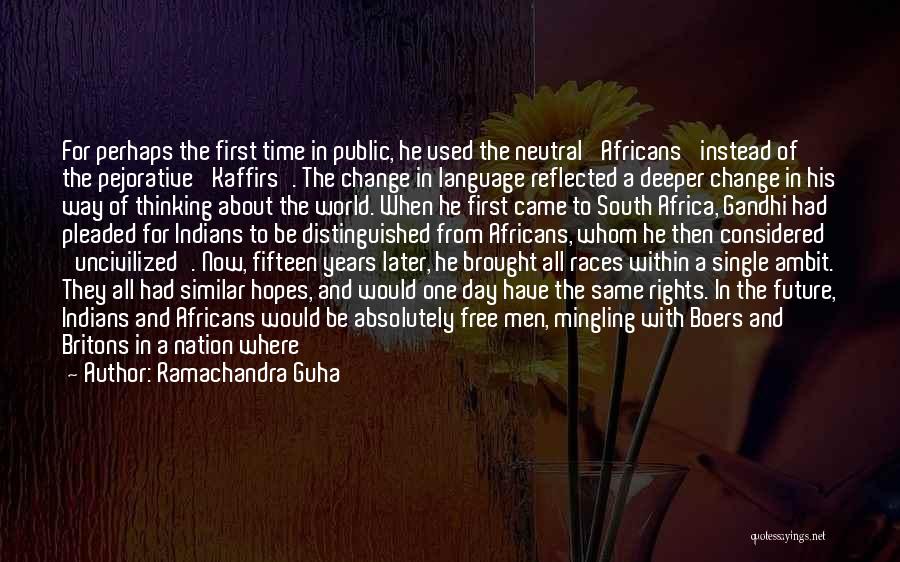 Africa Day Quotes By Ramachandra Guha