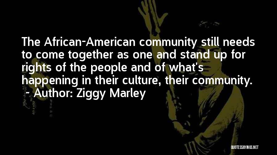 African American Culture Quotes By Ziggy Marley