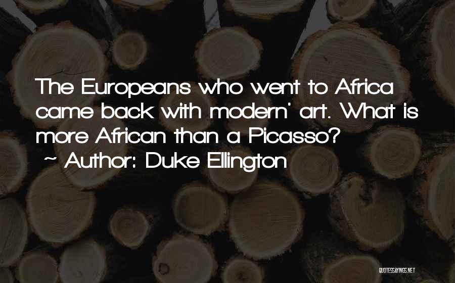 African Art Quotes By Duke Ellington