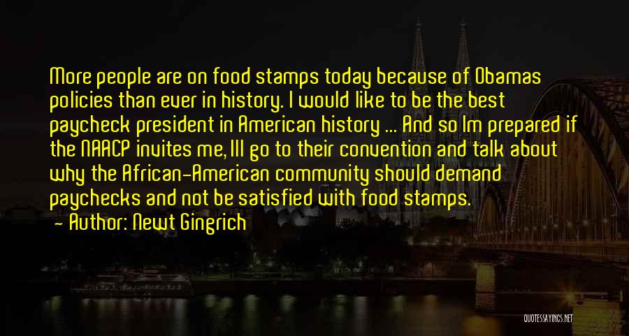 African Food Quotes By Newt Gingrich