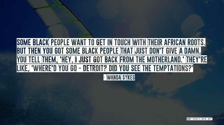 African Roots Quotes By Wanda Sykes African Roots Quotes By Wanda Sykes
