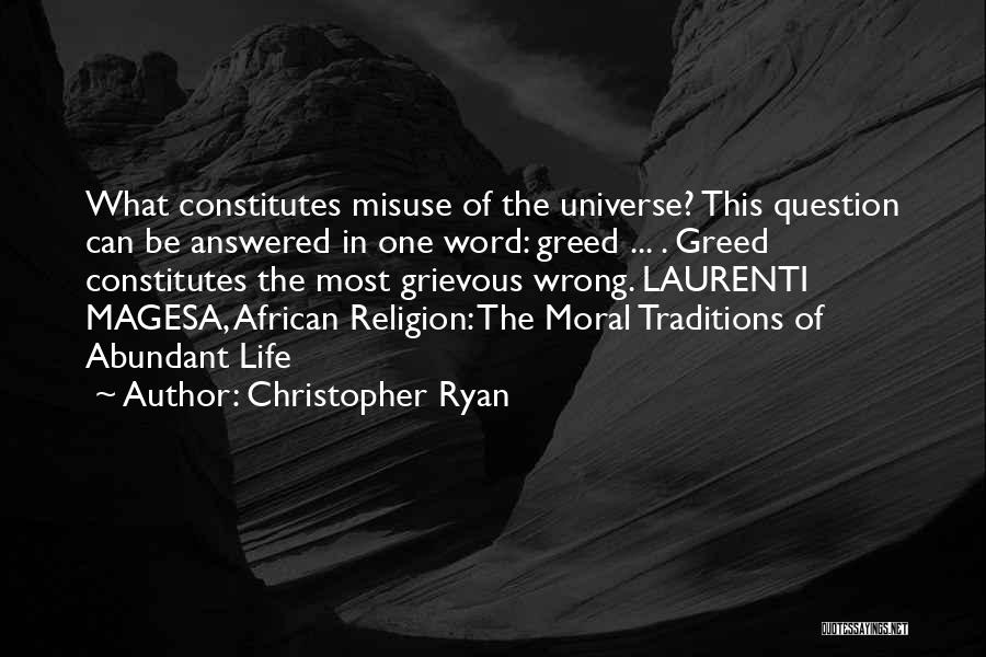 African Traditions Quotes By Christopher Ryan