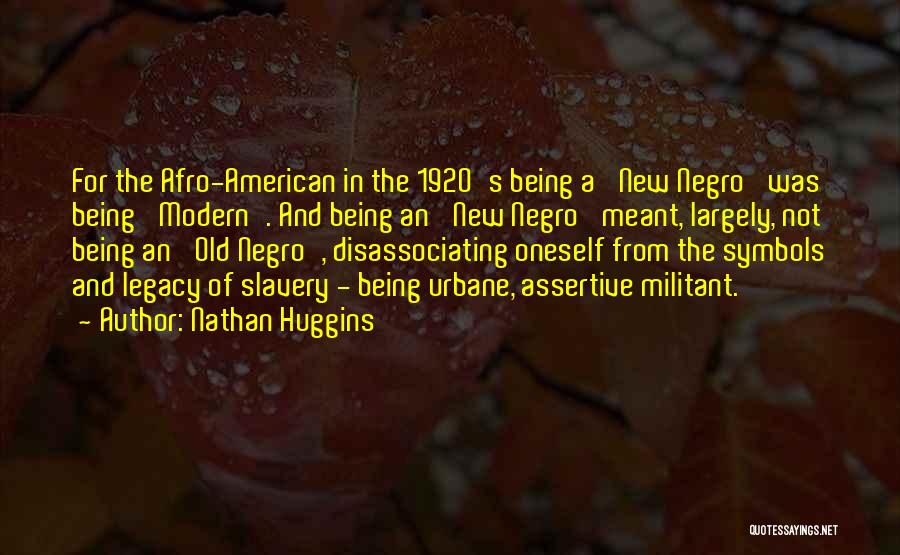 Afro American Quotes By Nathan Huggins