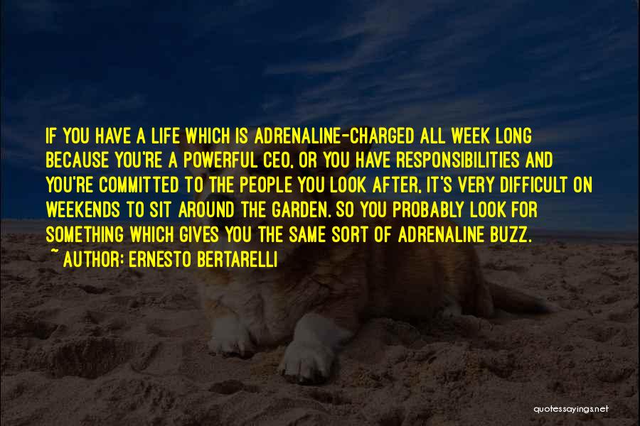 After A Long Week Quotes By Ernesto Bertarelli