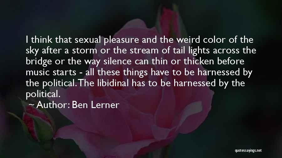 After A Storm Quotes By Ben Lerner