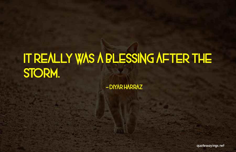 After A Storm Quotes By Diyar Harraz