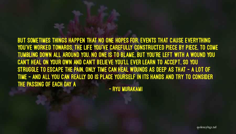 After A Tough Time Quotes By Ryu Murakami