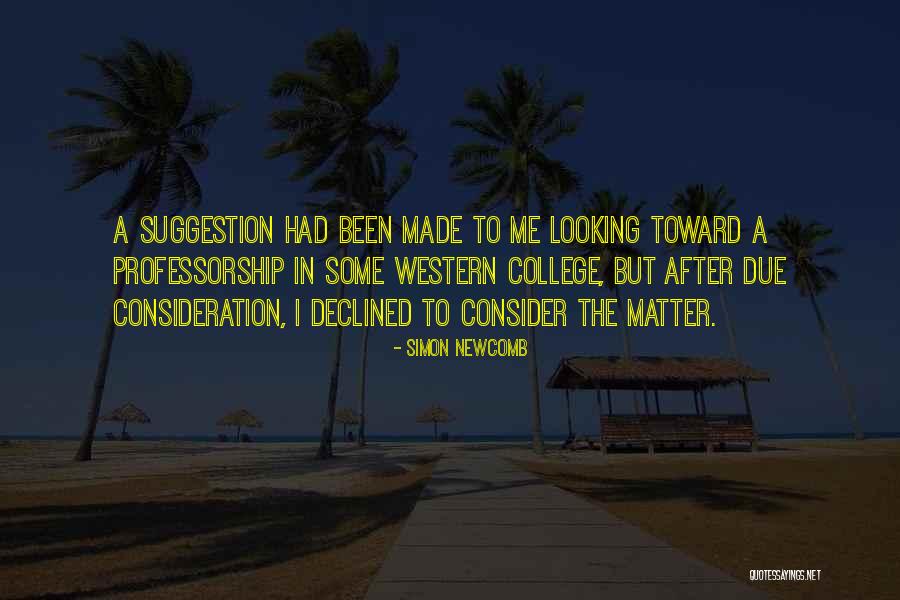 After College Quotes By Simon Newcomb After College Quotes By Simon Newcomb