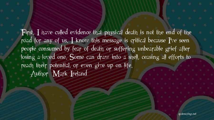 After Death Of A Loved One Quotes By Mark Ireland