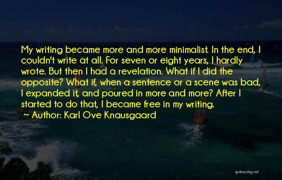 After Eight Quotes By Karl Ove Knausgaard