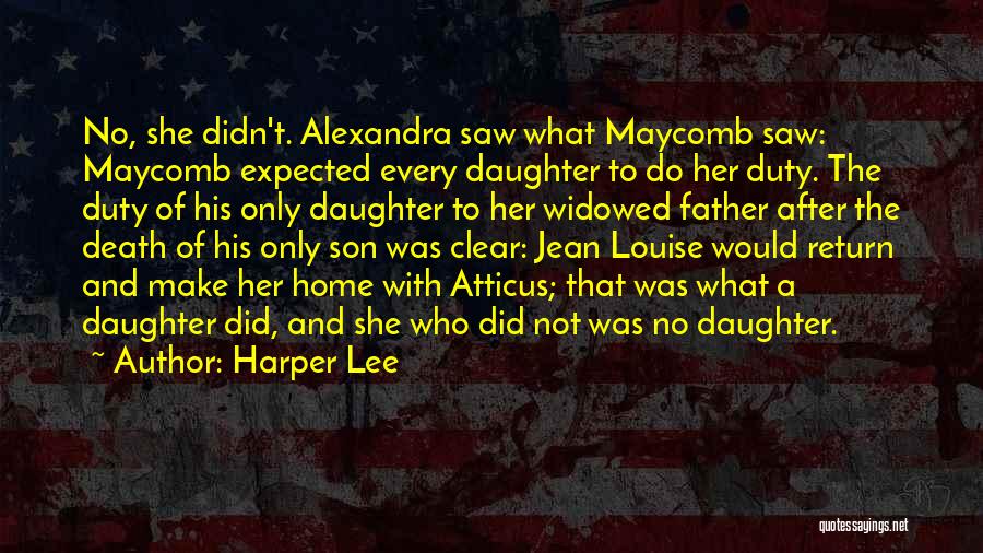 After Father Death Quotes By Harper Lee