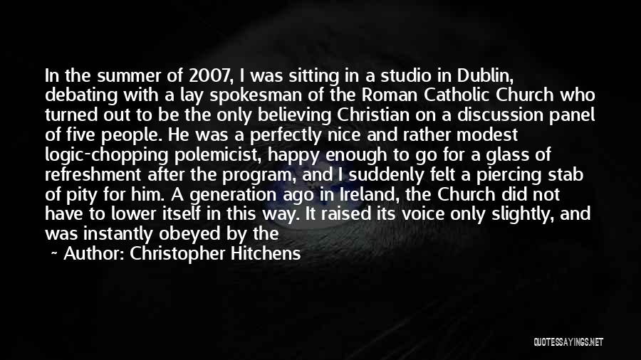 After Going To Church Quotes By Christopher Hitchens
