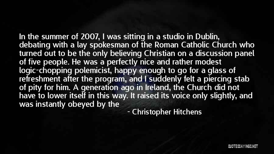 After Going To Church Quotes By Christopher Hitchens