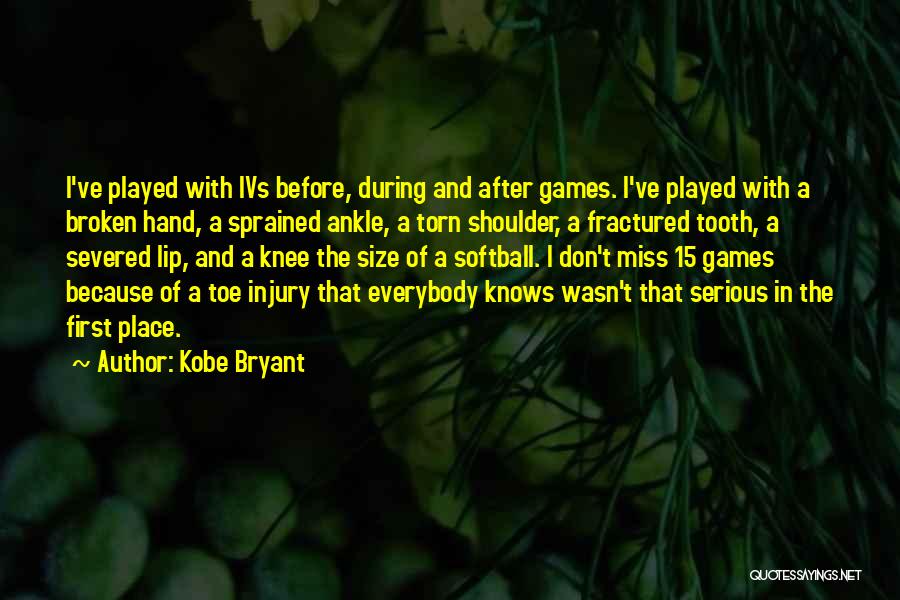 After Injury Quotes By Kobe Bryant