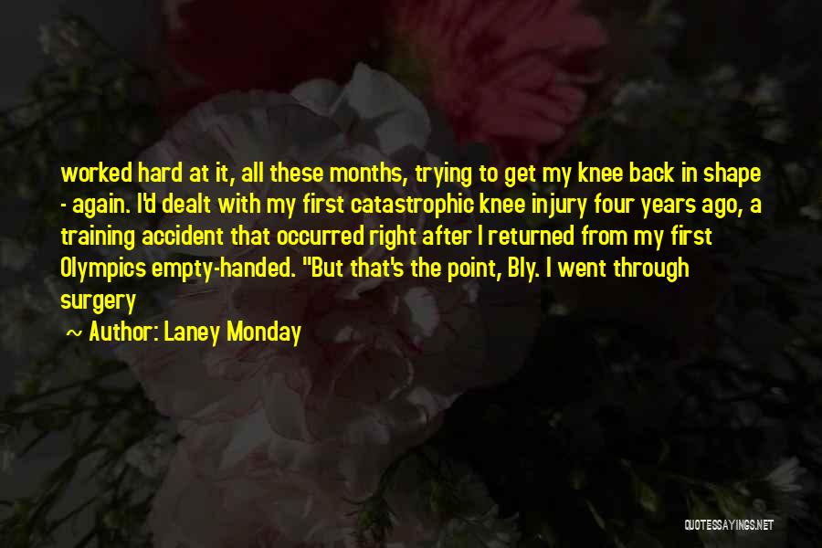 After Knee Surgery Quotes By Laney Monday