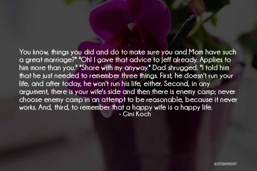 After Marriage Life Quotes By Gini Koch