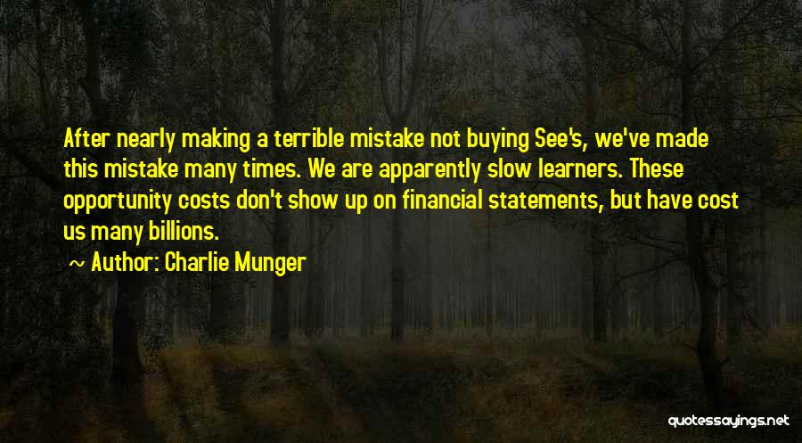 After Mistake Quotes By Charlie Munger